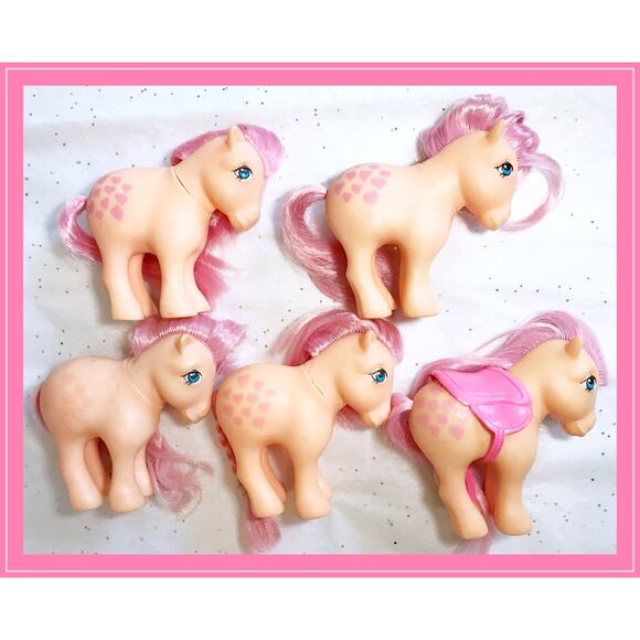 ITALY Italian Nirvana My Little Pony MLP G1 Vtg 5 Ponies Peachy 1980's Lot #3